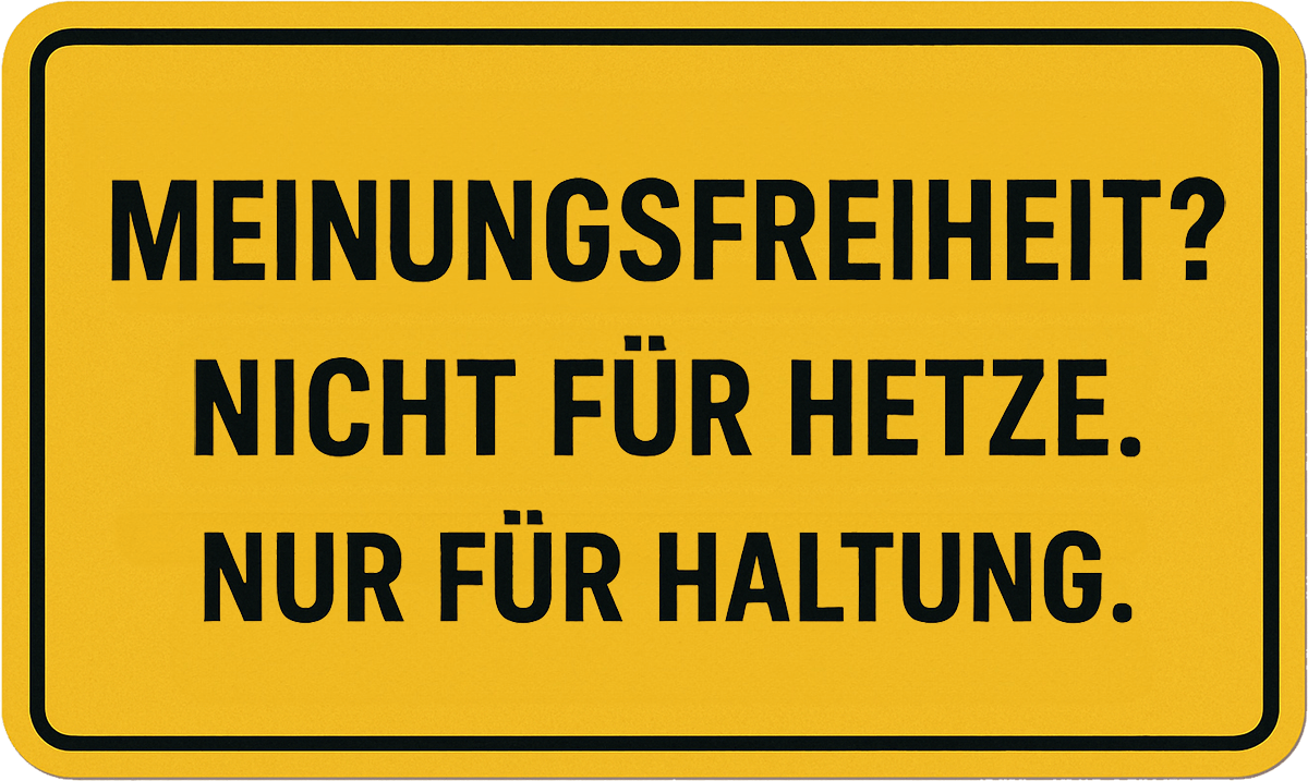 Wessen Meinungsfreiheit ist hier wirklich bedroht?!